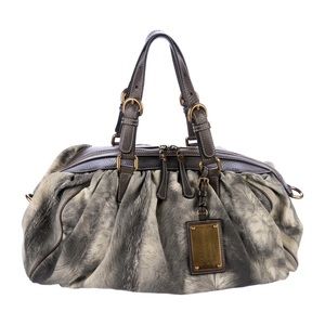Dolce & Gabbana Miss Glamorous fur print handbag